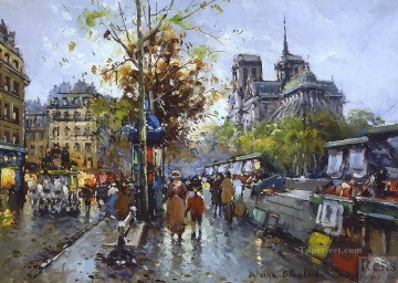街並み Painting - AB ノートルダム 2 パリ